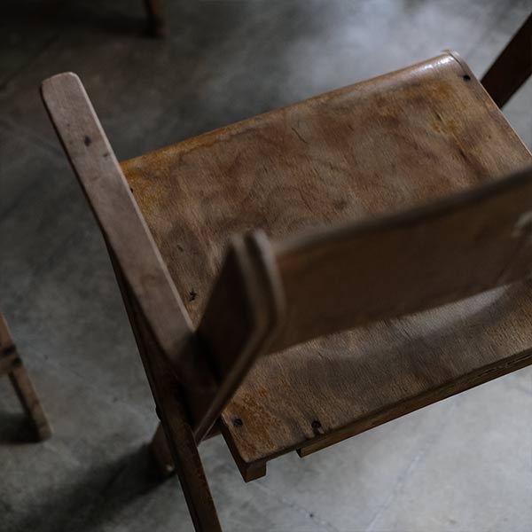 Danish BRAMIN wooden folding chair