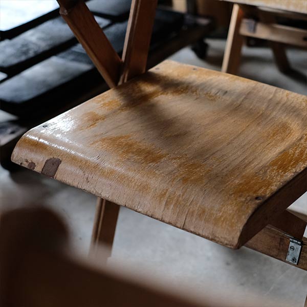 Danish BRAMIN wooden folding chair
