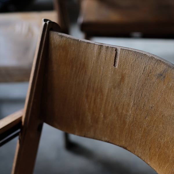 Danish BRAMIN wooden folding chair