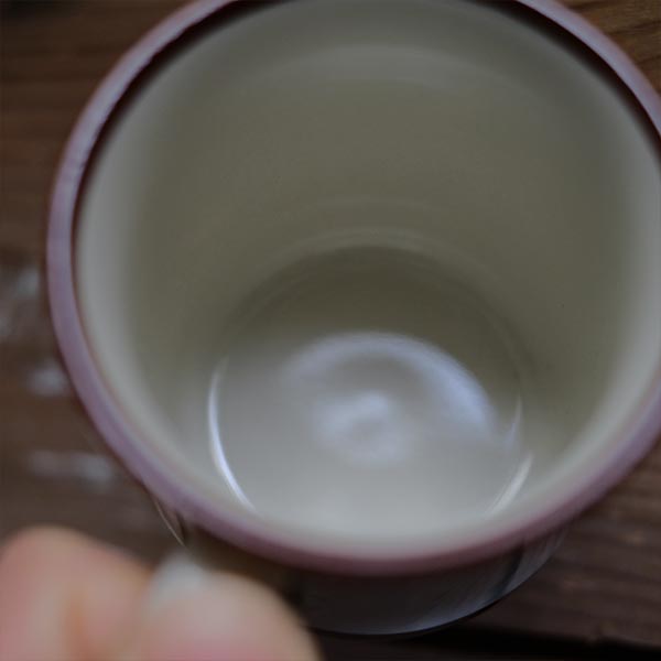 茶色いラインのマグカップ（デッドストック）