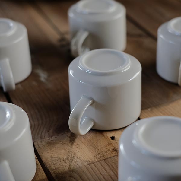茶色いラインのマグカップ（デッドストック）幅広