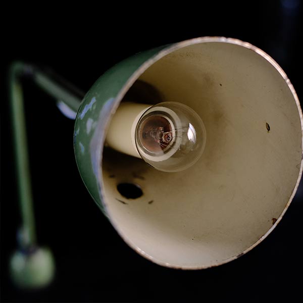 French slim arm lamp