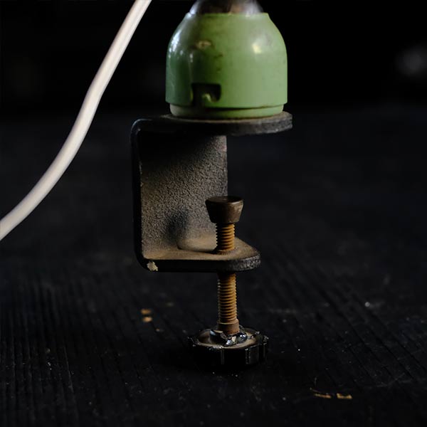 French slim arm lamp