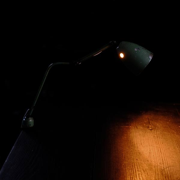 French slim arm lamp