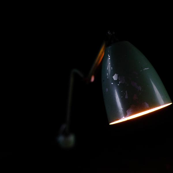 French slim arm lamp