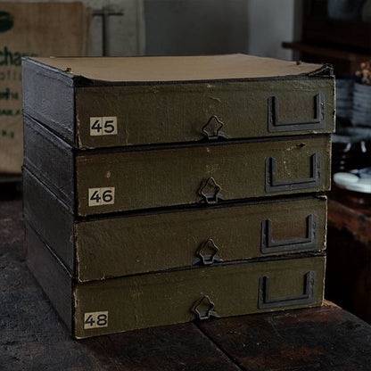 French paper file storage case