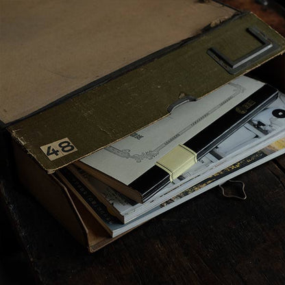 French paper file storage case