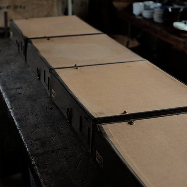 French paper file storage case