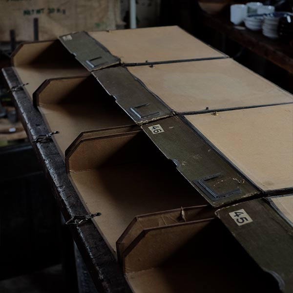 French paper file storage case