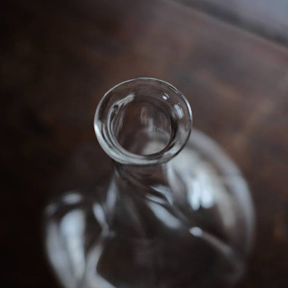 Glass sake bottle