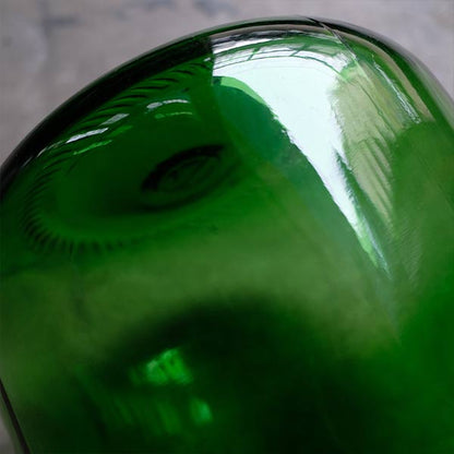 Green demijohn bottle