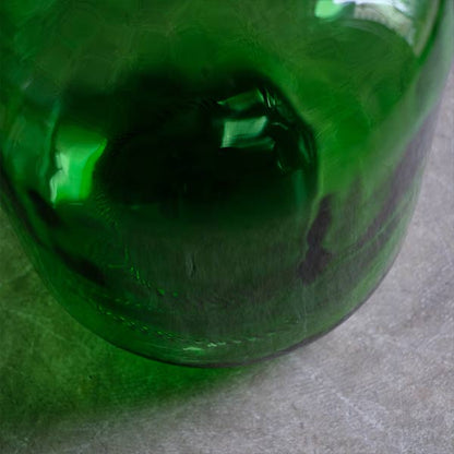 Green demijohn bottle
