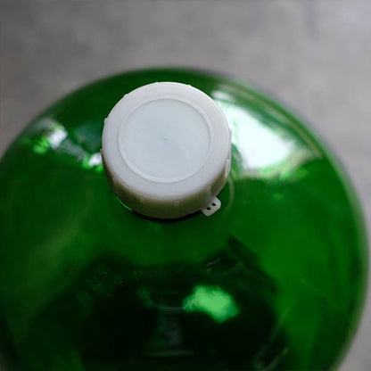Green demijohn bottle