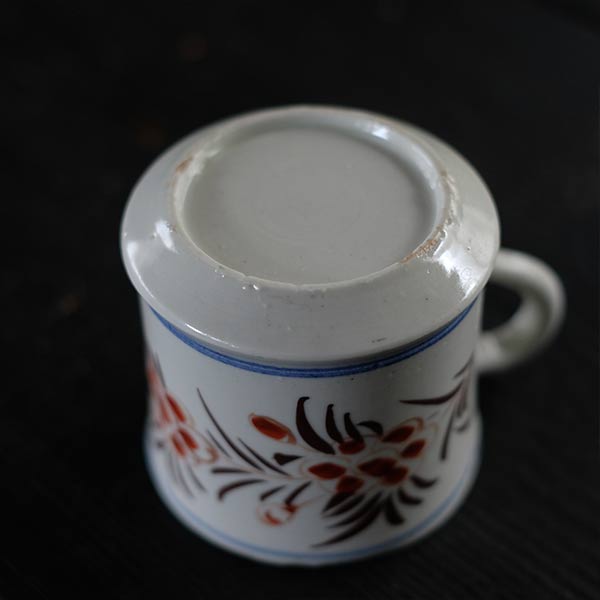 Hasami ware export mug from the end of the Edo period