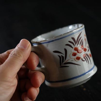 Hasami ware export mug from the end of the Edo period