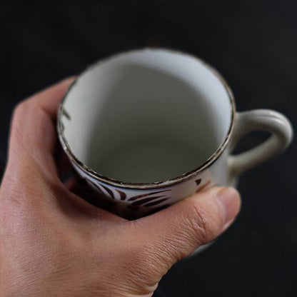 Hasami ware export mug from the end of the Edo period