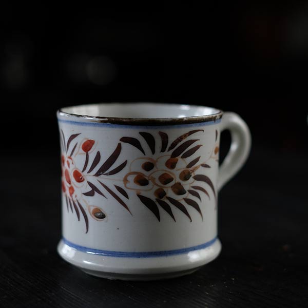 Hasami ware export mug from the end of the Edo period