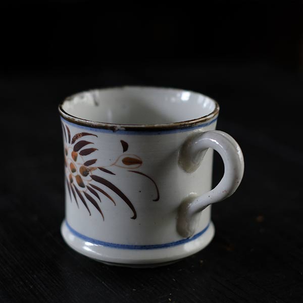Hasami ware export mug from the end of the Edo period