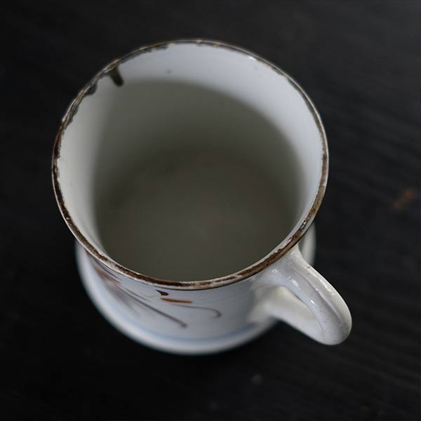 Hasami ware export mug from the end of the Edo period