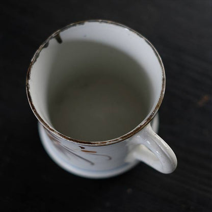 Hasami ware export mug from the end of the Edo period