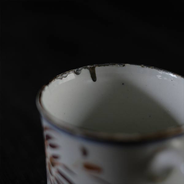 Hasami ware export mug from the end of the Edo period