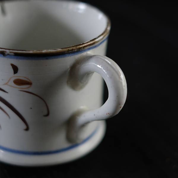 Hasami ware export mug from the end of the Edo period