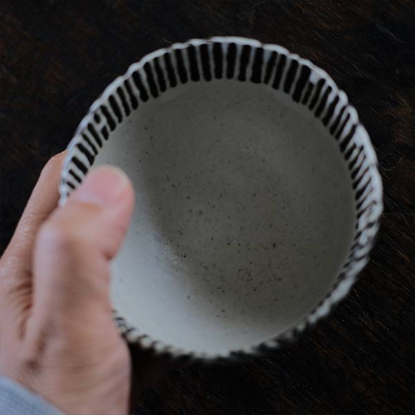 今井兵衛 旅持ち茶碗（ゼブラ）