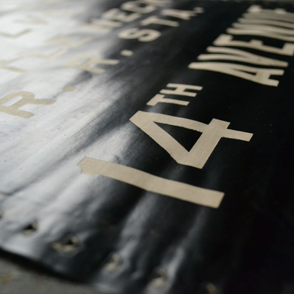 Queens NYC Bus Destination Roll Sign バスロール ロールサイン