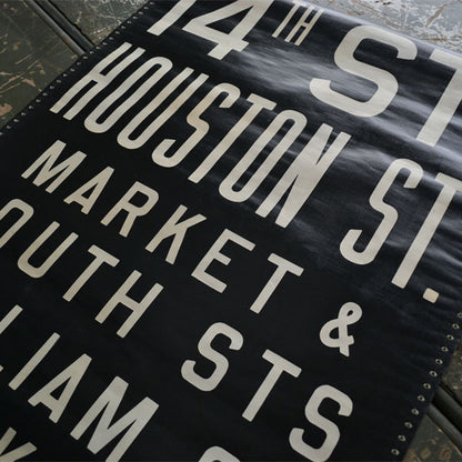 1948 Manhattan NYC Mack Bus Destination Roll Sign