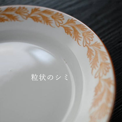 IMPERIAL IRONSTONE（日本硬質陶器）草文の入った皿 φ20cm