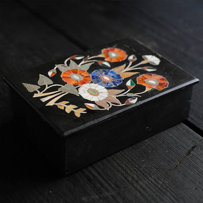 Stone inlaid trinket box
