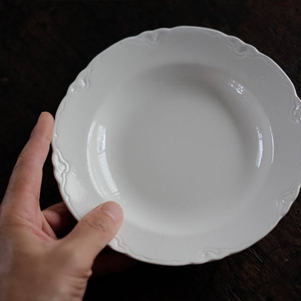 SASAI IRONSTONE デザート皿 φ18cm