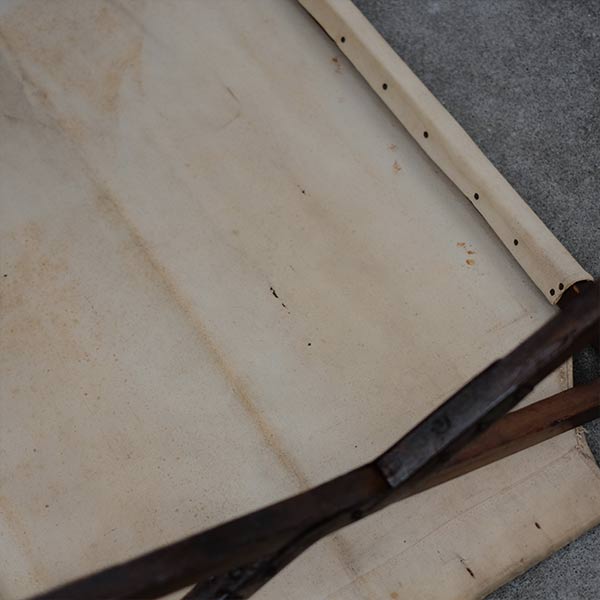 Old Japanese wooden folding cot