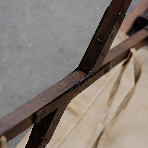 Old Japanese wooden folding cot