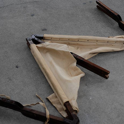 Old Japanese wooden folding cot