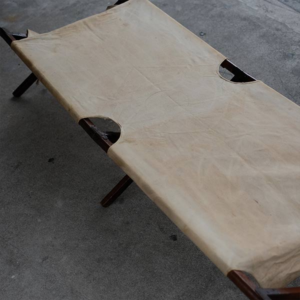 Old Japanese wooden folding cot