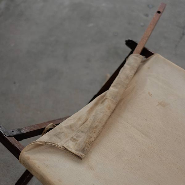 Old Japanese wooden folding cot