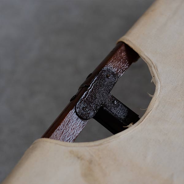 Old Japanese wooden folding cot