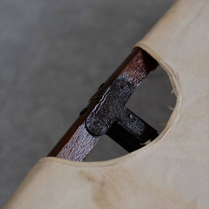 Old Japanese wooden folding cot
