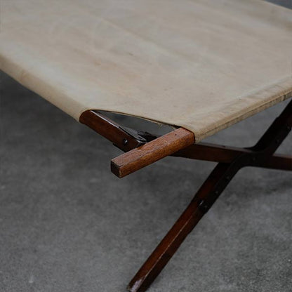 Old Japanese wooden folding cot