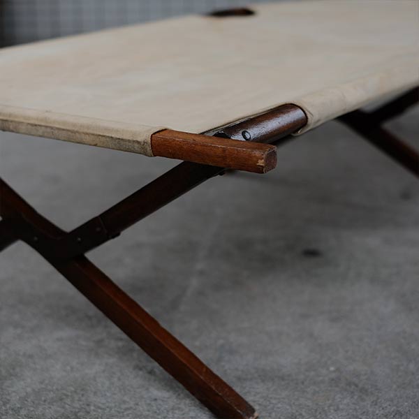 Old Japanese wooden folding cot
