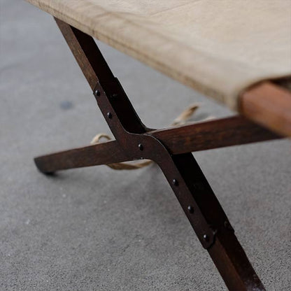 Old Japanese wooden folding cot