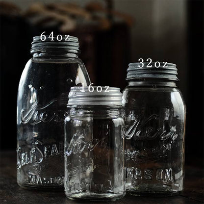 Kerr Self Sealing Mason Jar 64oz 1914～1920年代