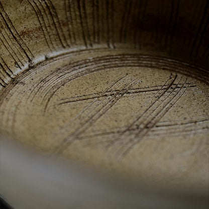 Yellow Seto flat bowl (katakuchi)