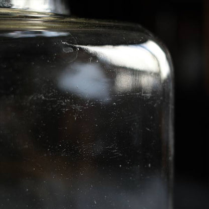 large square glass bottle