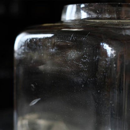 large square glass bottle
