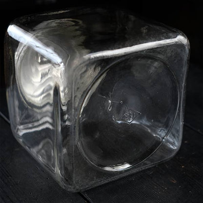 large square glass bottle