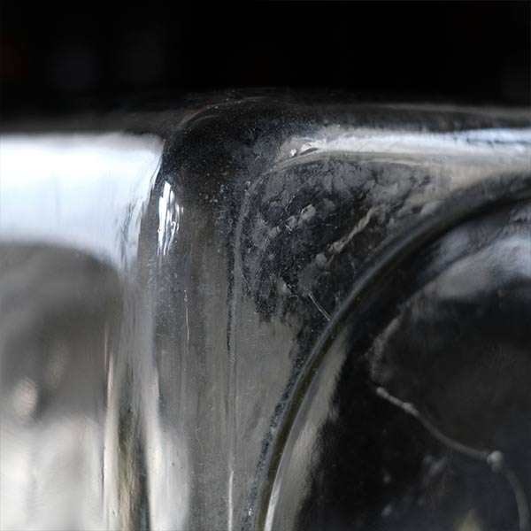 large square glass bottle