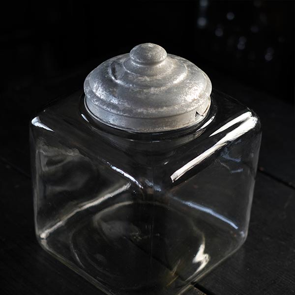 large square glass bottle