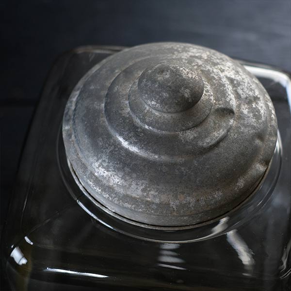 large square glass bottle